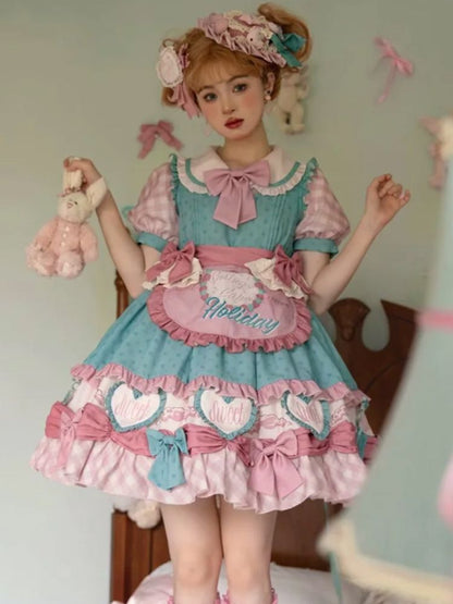 Cute Maid Style Lolita Dress & Apron SAK0014