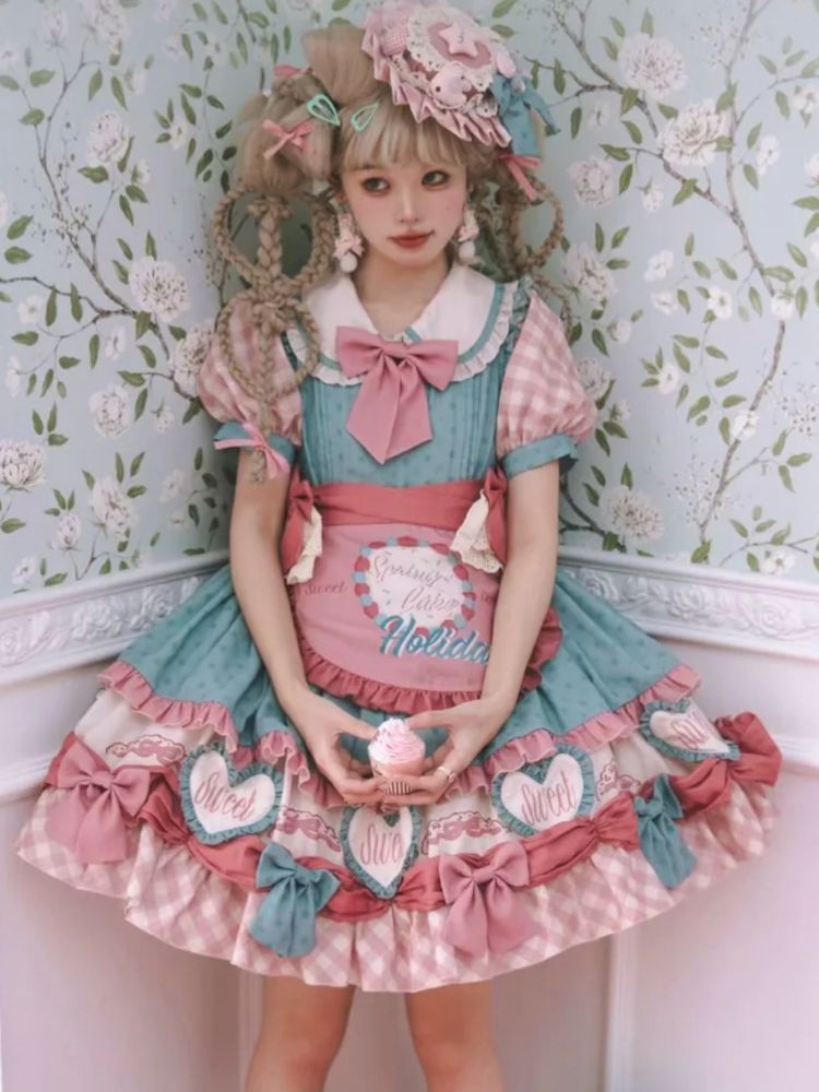 Cute Maid Style Lolita Dress & Apron SAK0014