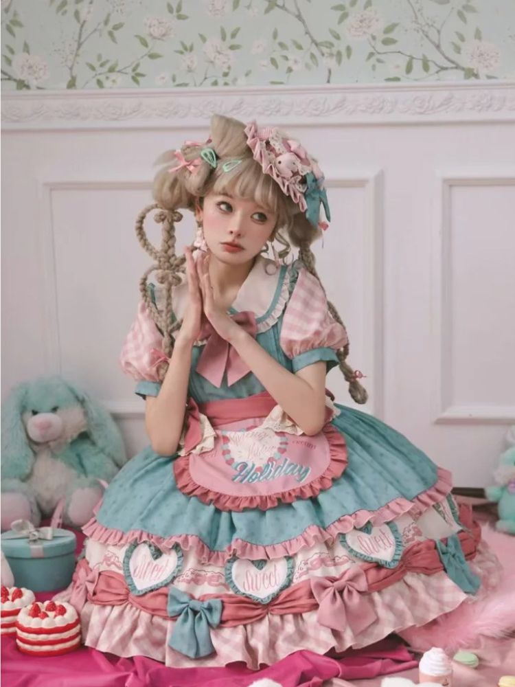 Cute Maid Style Lolita Dress & Apron SAK0014