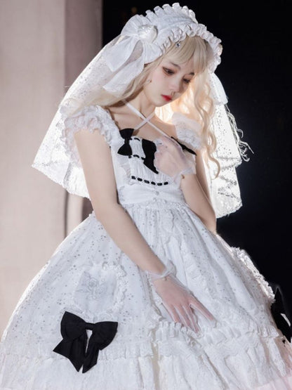 Bride Style White Fluffy Dress SAK0041