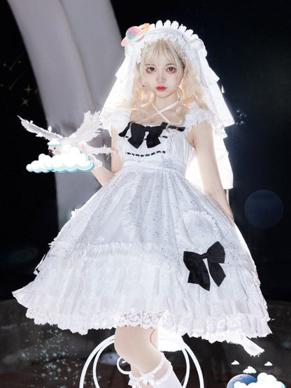 Bride Style White Fluffy Dress SAK0041