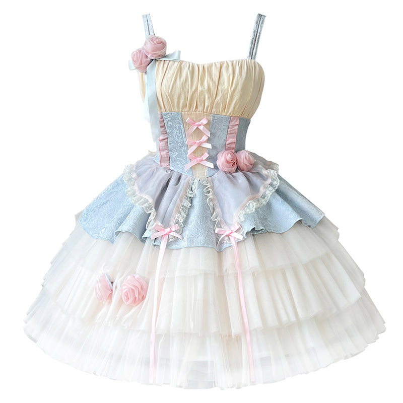 Lolita Rose Peach Princess Dress YOU0015