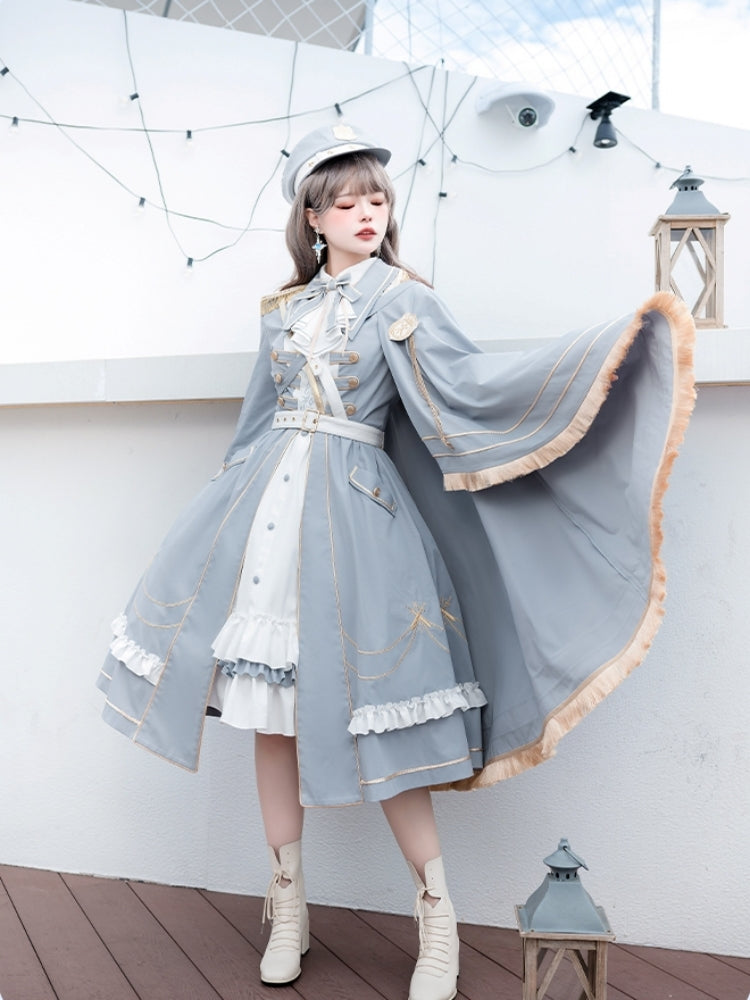 Fantasy Blue Army Frill Dress SPR0016