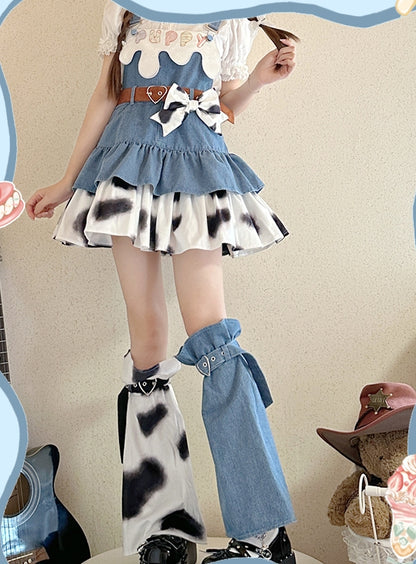 Cowgirl Denim Short Skirt SPR0019