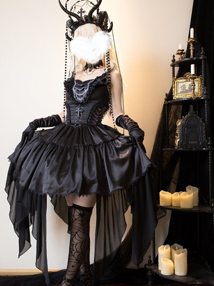 Dark Elegant Black Lolita Dress SPR0024