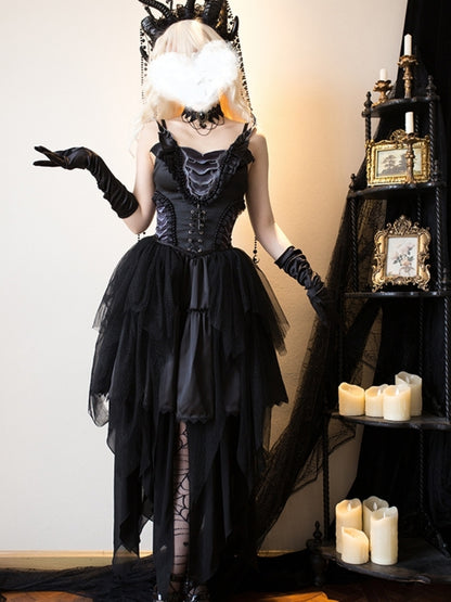 Dark Elegant Black Lolita Dress SPR0024