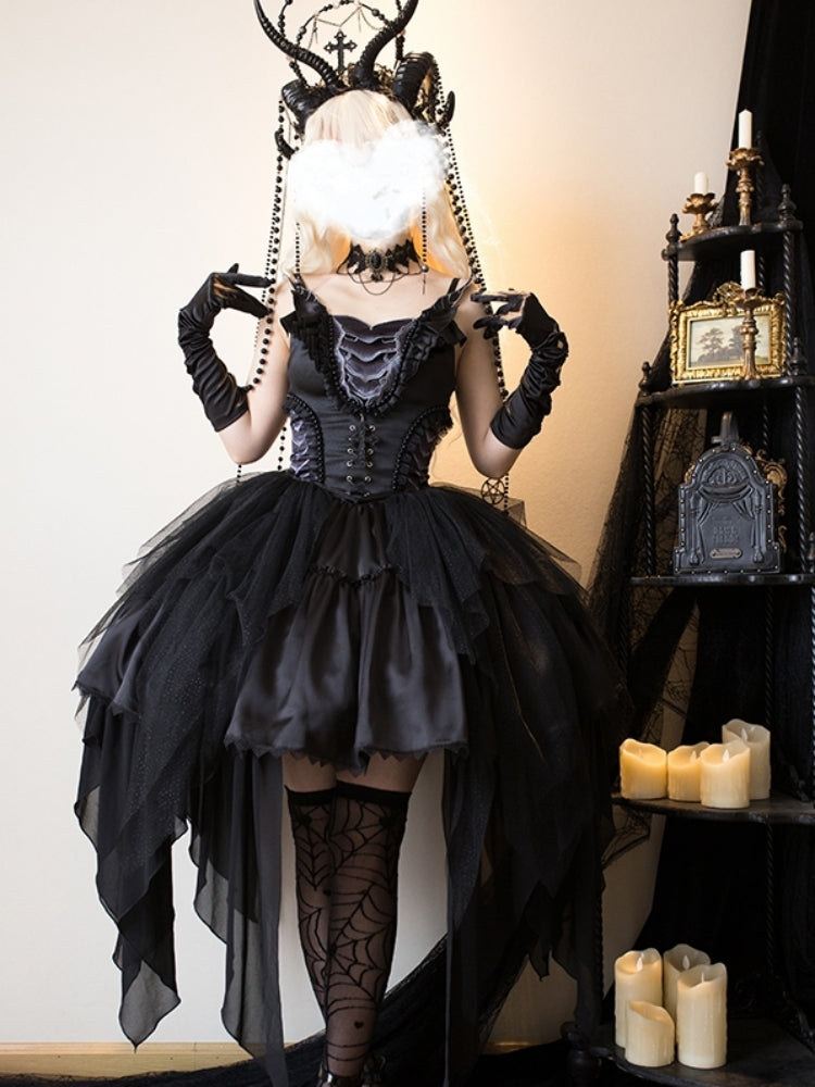 Dark Elegant Black Lolita Dress SPR0024