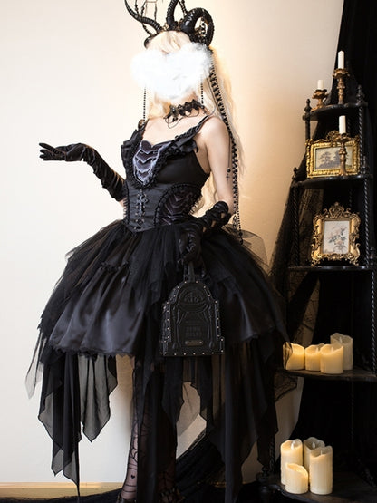 Dark Elegant Black Lolita Dress SPR0024