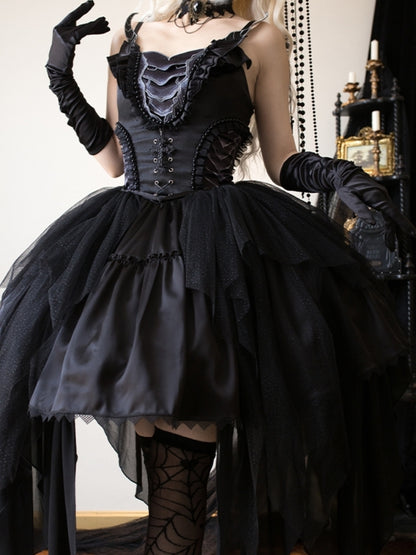 Dark Elegant Black Lolita Dress SPR0024