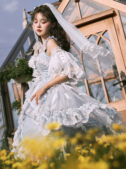 Wedding-Style Lace Lolita Dress SPR0025