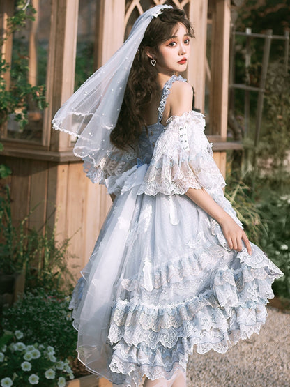 Wedding-Style Lace Lolita Dress SPR0025