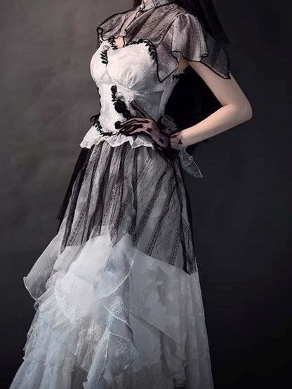 Bridal Style White Gothic Dress WIT0113