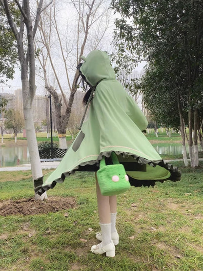 Frog Green Cape WIT0117