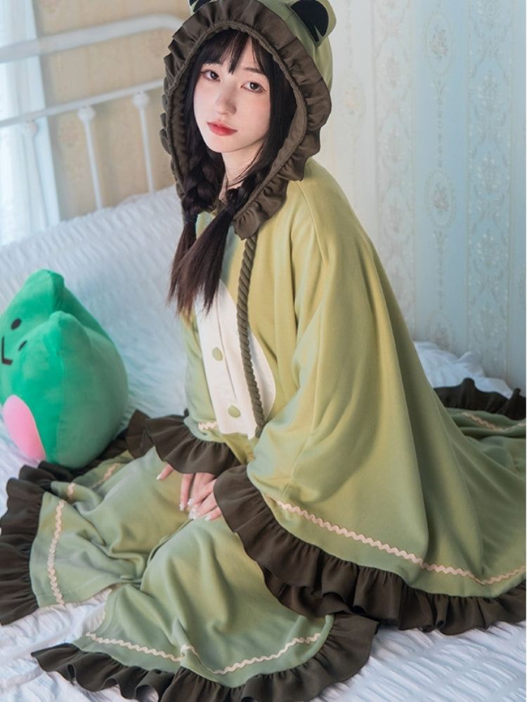 Frog Green Cape WIT0117