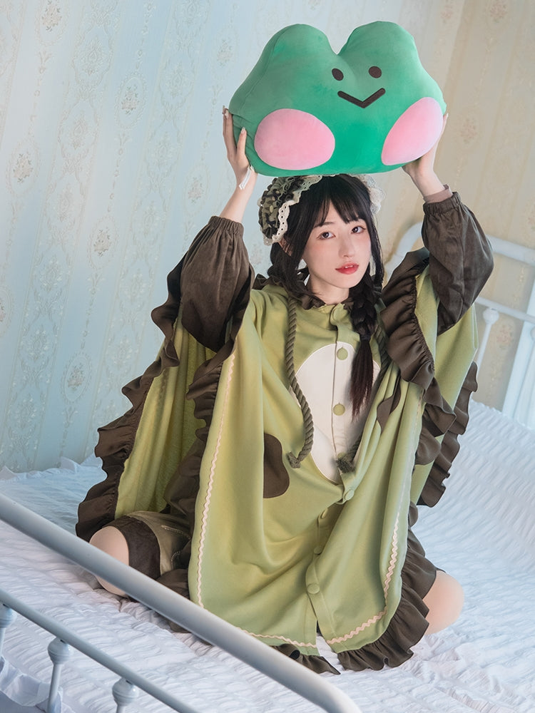 Frog Green Cape WIT0117