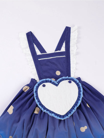 Blue Polka Dot Balloon Dress WIT0123