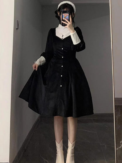 Gothic Nun-Style Dress WIT0133