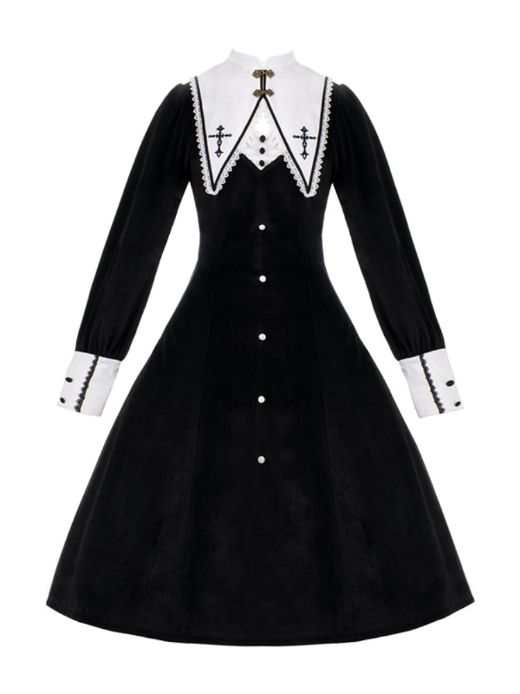 Gothic Nun-Style Dress WIT0133