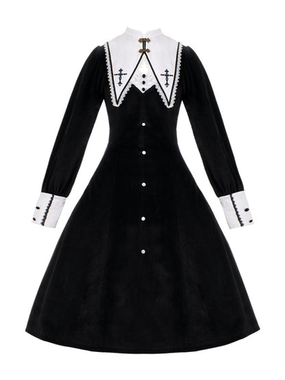 Gothic Nun-Style Dress WIT0133