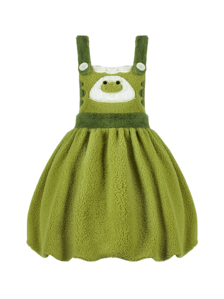 Frog Design Fleece Mini Dress WIT0155