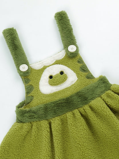 Frog Design Fleece Mini Dress WIT0155