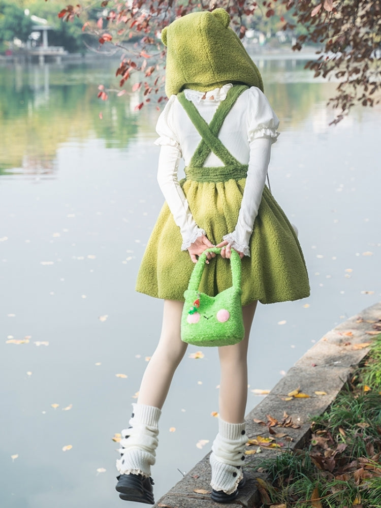 Frog Design Fleece Mini Dress WIT0155