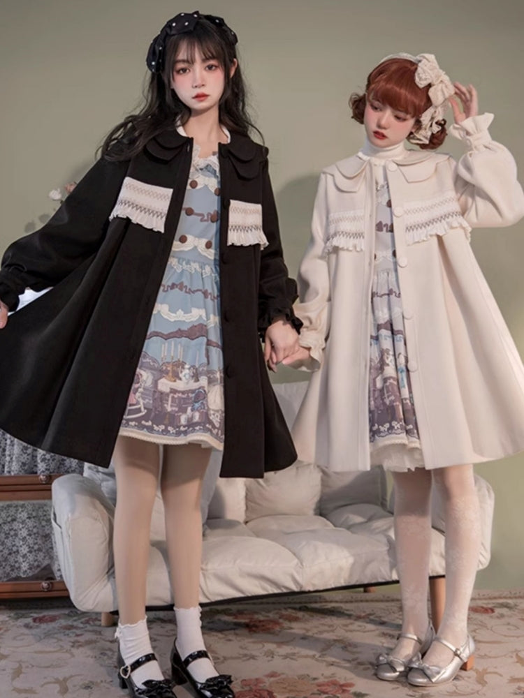 Double Collar Wool Coat WIT0172