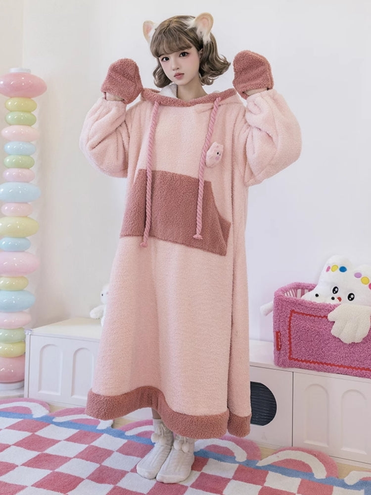 Fleece Cute Animal Design Loungewear WIT0193