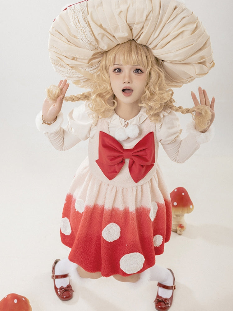 Mushroom-Style Balloon Dress with Large Ribbon WIT0197