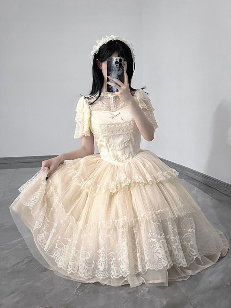 Ballerina-Style Tiered Dress WIT0217