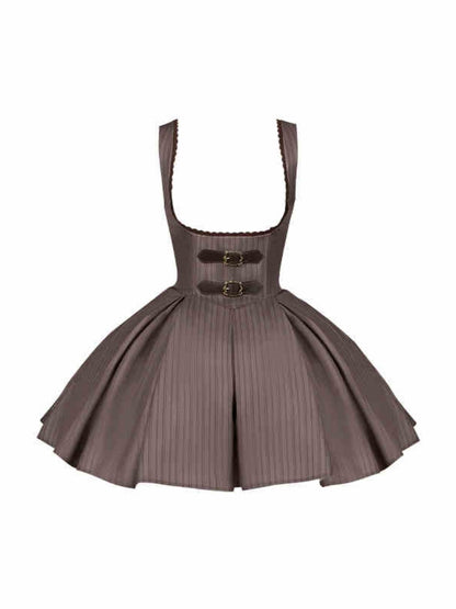 British-Style Brown Lolita Dress WIT0248