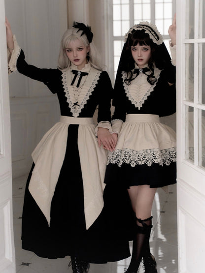 Gothic Nun Black Lolita Dress WIT0244