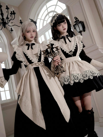 Gothic Nun Black Lolita Dress WIT0244