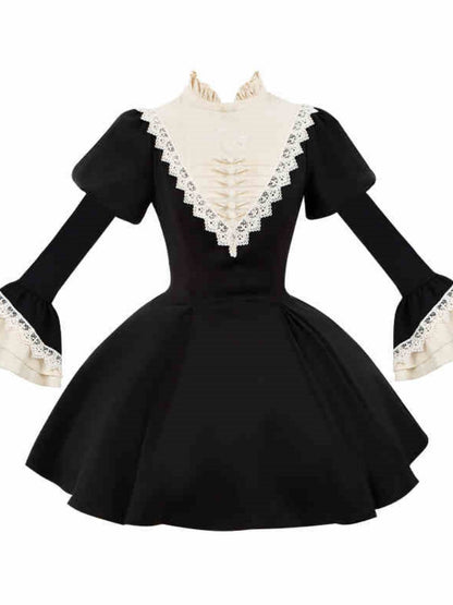 Gothic Nun Black Lolita Dress WIT0244