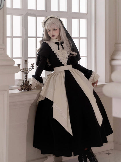 Gothic Nun Black Lolita Dress WIT0244