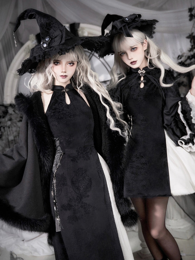 Gothic Halloween Velvet Coat WIT0261