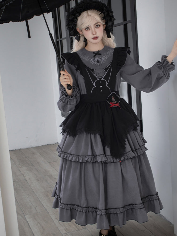 Gothic Tiered Lolita Dress WIT0252