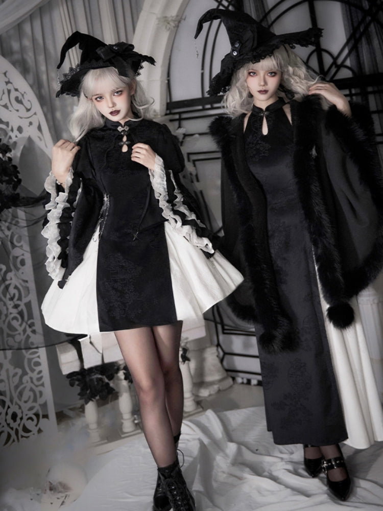 Gothic Halloween Velvet Coat WIT0261