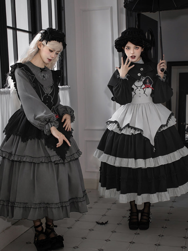 Gothic Tiered Lolita Dress WIT0252