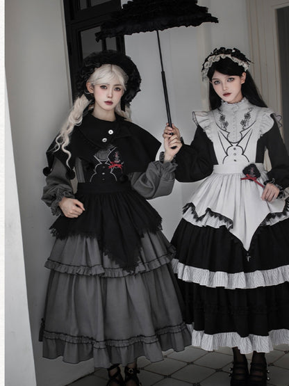 Gothic Tiered Lolita Dress WIT0252