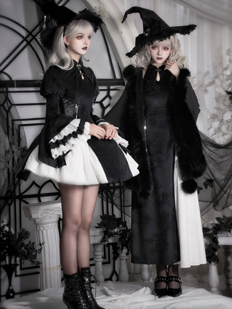 Gothic Halloween Velvet Coat WIT0261