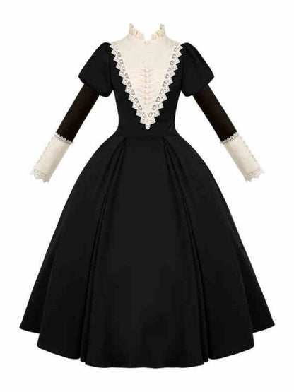 Gothic Nun Black Lolita Dress WIT0244