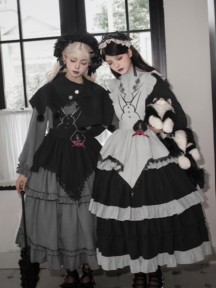 Gothic Tiered Lolita Dress WIT0252