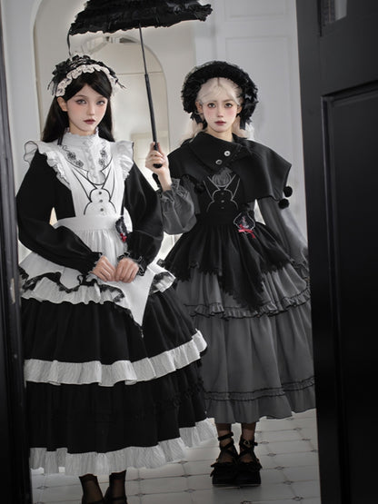 Gothic Tiered Lolita Dress WIT0252