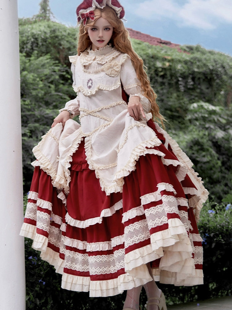 Elegant Tiered Lolita Dress WIT0245