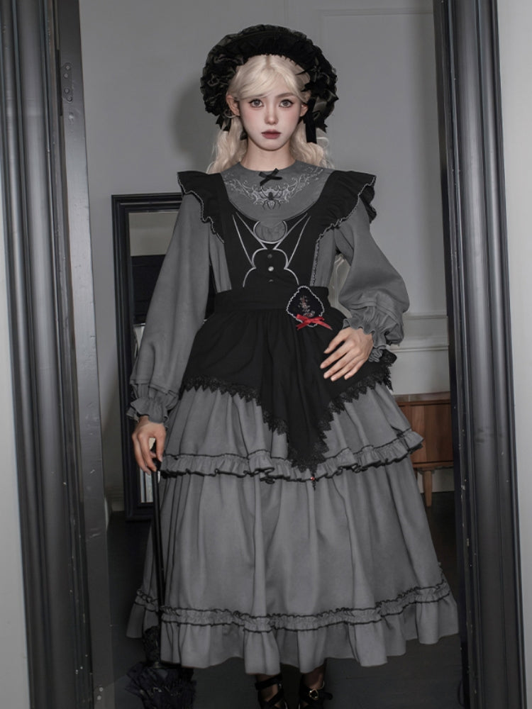 Gothic Tiered Lolita Dress WIT0252