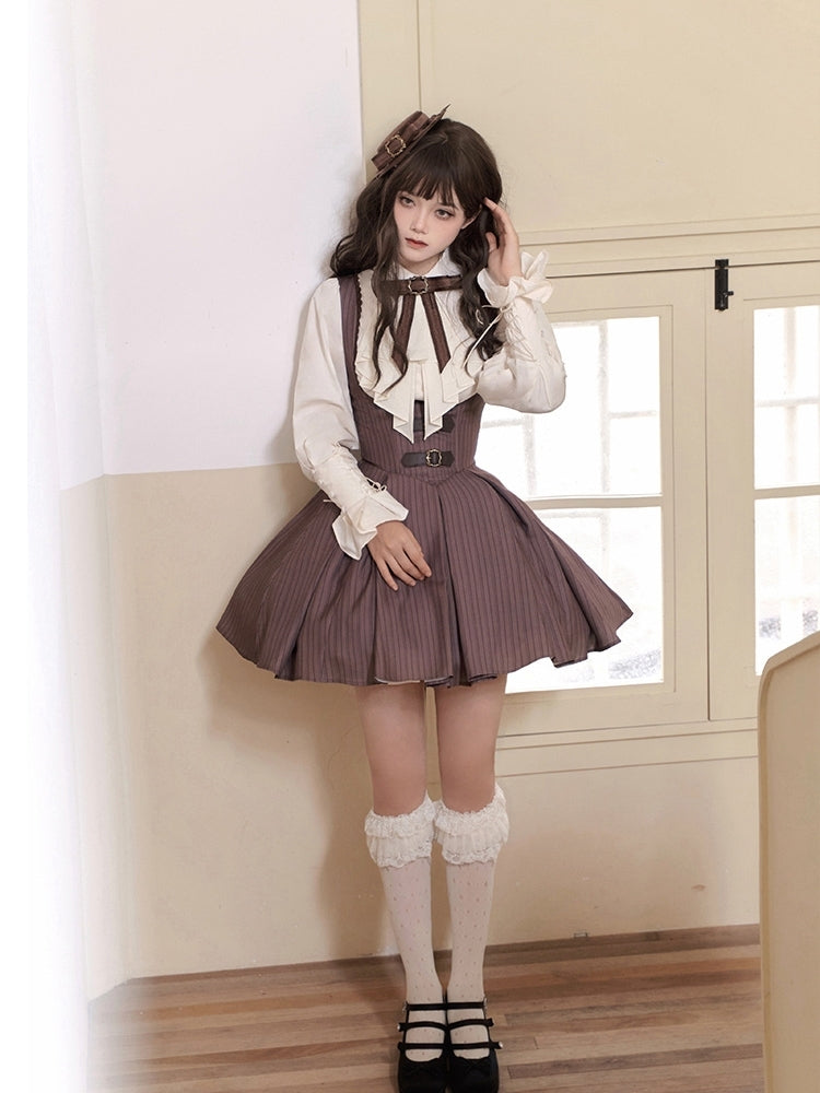 British-Style Brown Lolita Dress WIT0248