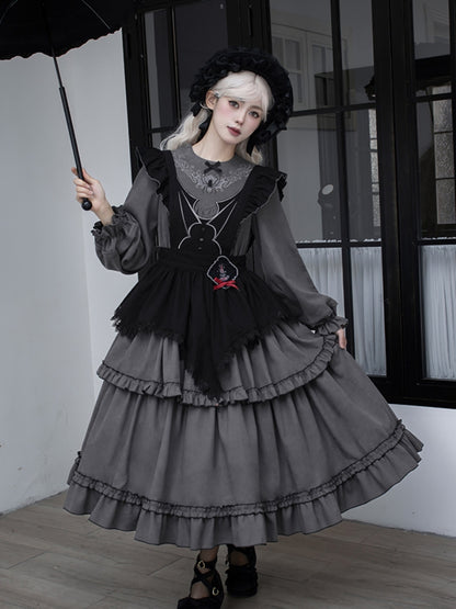 Gothic Tiered Lolita Dress WIT0252