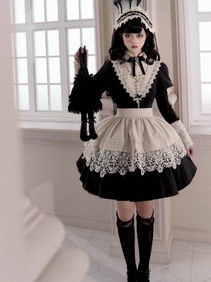 Gothic Nun Black Lolita Dress WIT0244