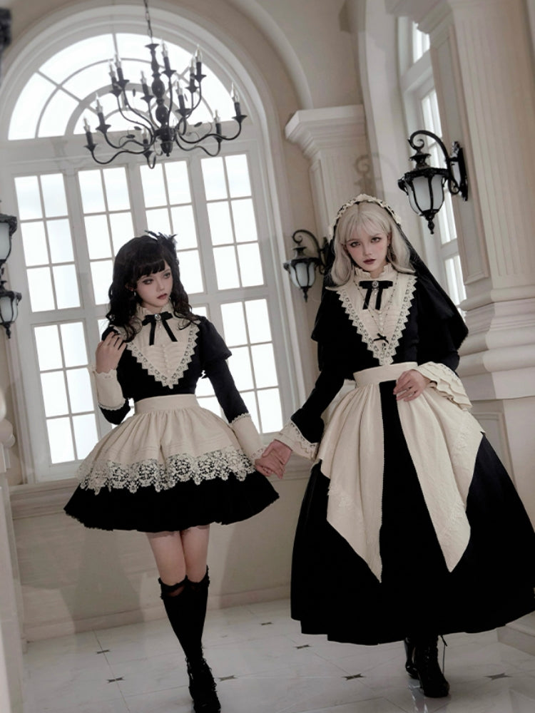 Gothic Nun Black Lolita Dress WIT0244